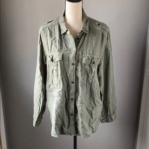 Boyfriend Green Shirt